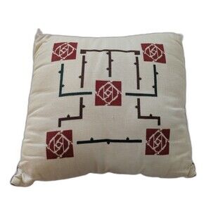 Arts And crafts Macintosh Rose Cross Stitch Pillow
